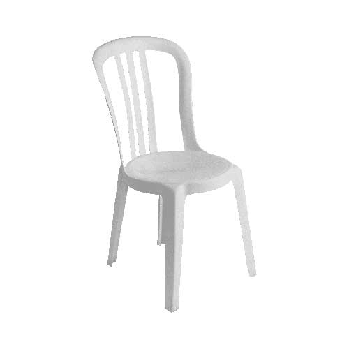 white bistro chair