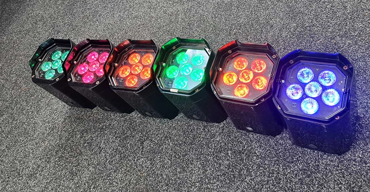 coloured uplighters